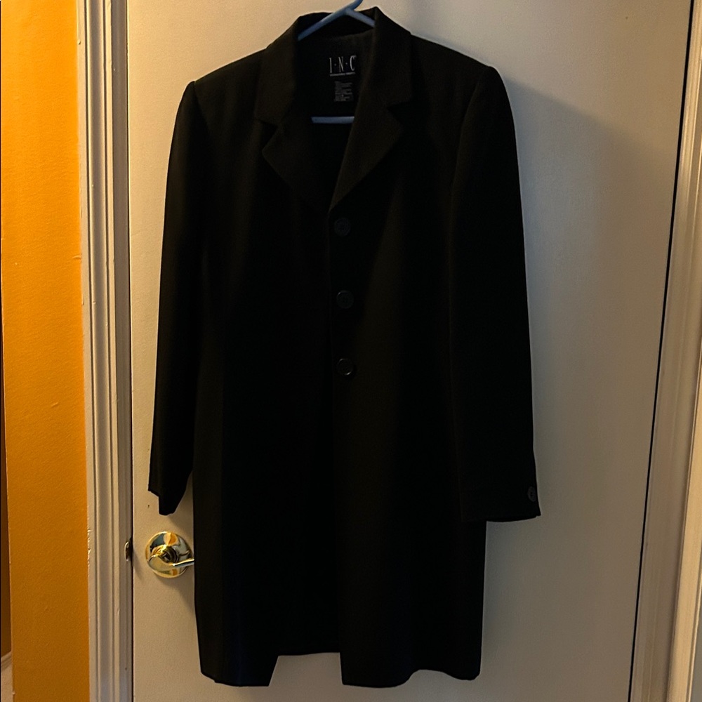 INC International Concepts Women’s Black long blazer